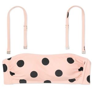 Xhilaration 18W Swim Polka Dot Bandeau Bikini Plus